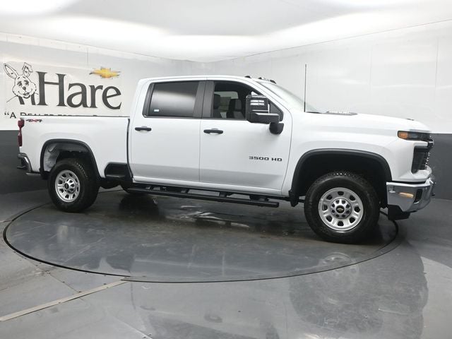 2026 Chevrolet Silverado 3500HD Work Truck in Summit White — front three-quarter view