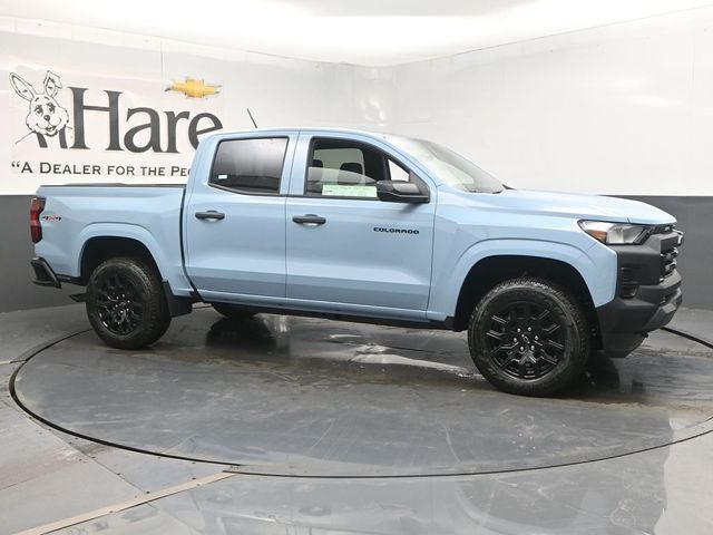 2026 Chevrolet Colorado Work Truck in Snowdrift Metallic — front three-quarter view