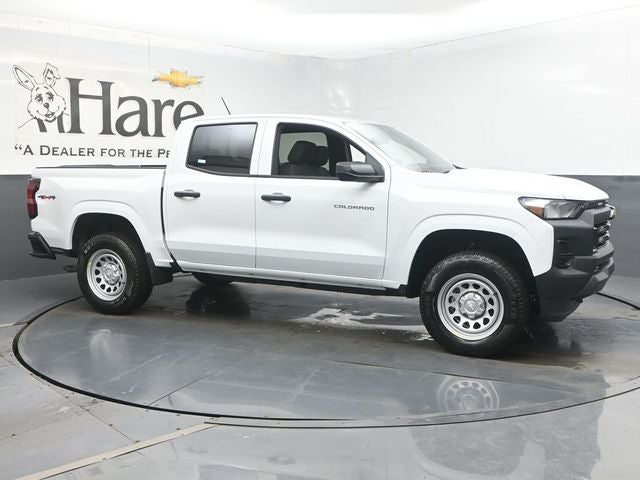2026 Chevrolet Colorado Work Truck in Summit White — front three-quarter view
