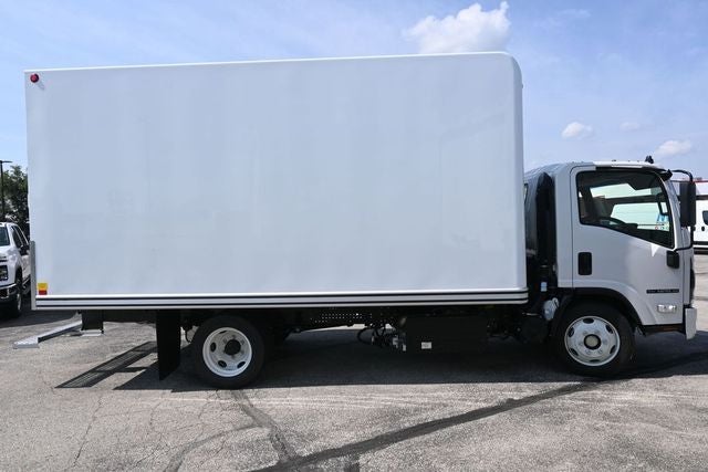 2026 Isuzu NPRXD 16000 GVW 150 WB in White — front three-quarter view